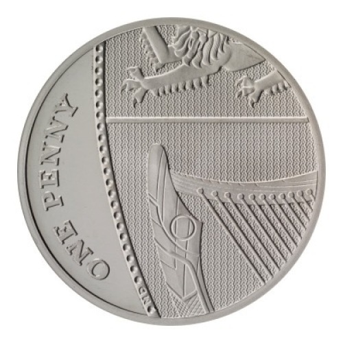 The Platinum Jubilee of Her Majesty the Queen 2022 Definitive 1p Platinum Proof Die Trial Piece
