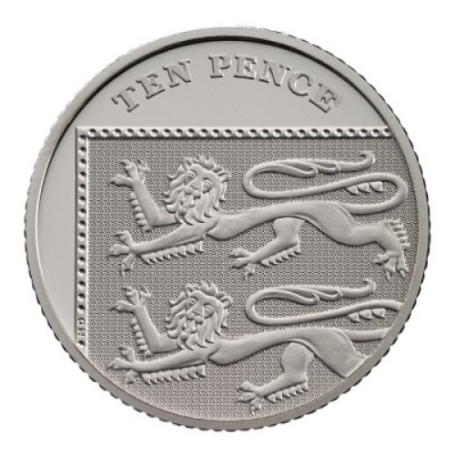 The Platinum Jubilee of Her Majesty the Queen 2022 Definitive 10p Platinum Proof Die Trial Piece