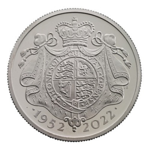 The Platinum Jubilee of Her Majesty The Queen 2022 1oz Platinum Proof Die Trial Piece