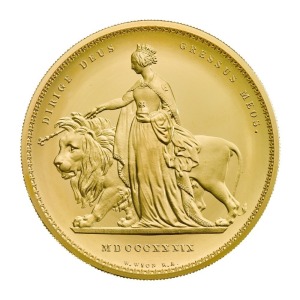 Una and the Lion 2019 Gold Kilo High-Relief Pattern Piece  