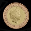 2001 Wireless Bridges the Atlantic £2 Gold Proof Coin