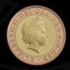2001 Wireless Bridges the Atlantic &pound;2 Gold Proof Coin