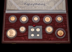 2002 Golden Jubilee 13-Coin Set including Maundy Money