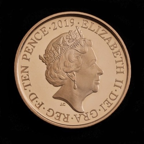 2019 Cricket Gold Proof 10p