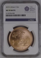 2019 Brilliant Uncirculated Five-Sovereign Piece