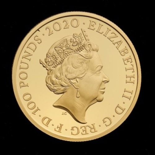 2020 James Bond Gold Proof &pound;100 Three-Coin Set