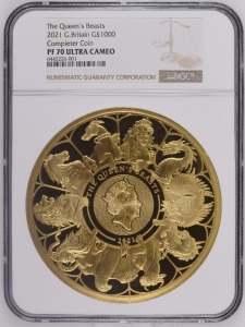 2021 The Queen's Beasts Gold Proof 1kg