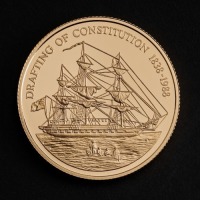 1988 Pitcairn Islands 150th Anniversary $250 Gold Proof Coin