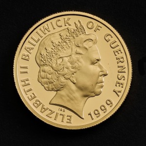 1999 Prince Edward and Miss Sophie Rhys-Jones £25 Guernsey Gold Proof Coin