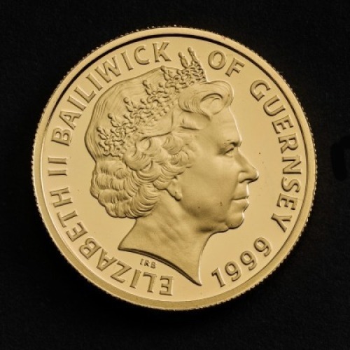 1999 Prince Edward and Miss Sophie Rhys-Jones &pound;25 Guernsey Gold Proof Coin