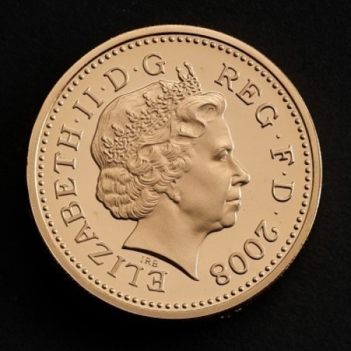 2008 Royal Arms Gold Proof &pound;1 Coin