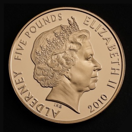 2010 Royal Engagement Alderney &pound;5 Gold Proof Coin