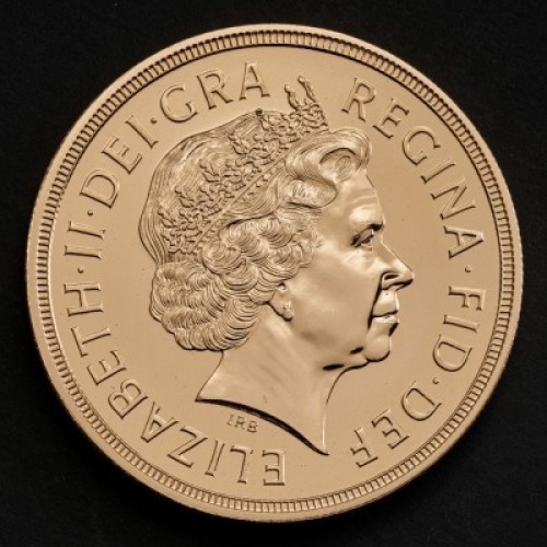 2010 Gold Brilliant Uncirculated Five-Sovereign Piece