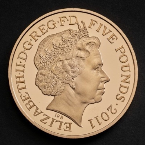 The Royal Wedding UK &pound;5 Gold Proof&nbsp; Coin in a Two-Coin Case