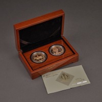 Diamond Jubilee & Golden Jubilee Gold Proof Crown Set