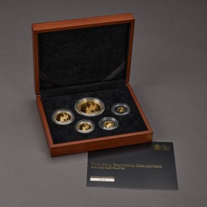 2013 Britannia Five-Coin Gold Proof Set