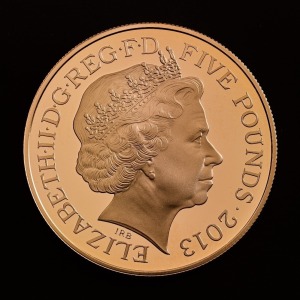 The Queen's Coronation Anniversary 2013 UK £5 Gold Proof Coin