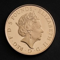 2015 Princess Charlotte Christening Gold Proof &pound;5 Coin