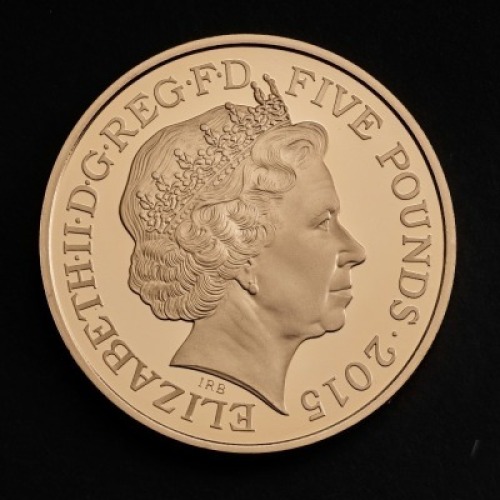 2015 Winston Churchill Gold Proof &pound;5 Coin