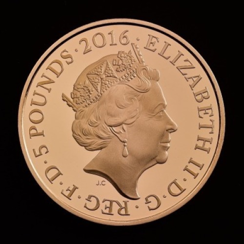 The Queen&rsquo;s 90th Birthday 2016 Gold Proof UK &pound;5 Coin