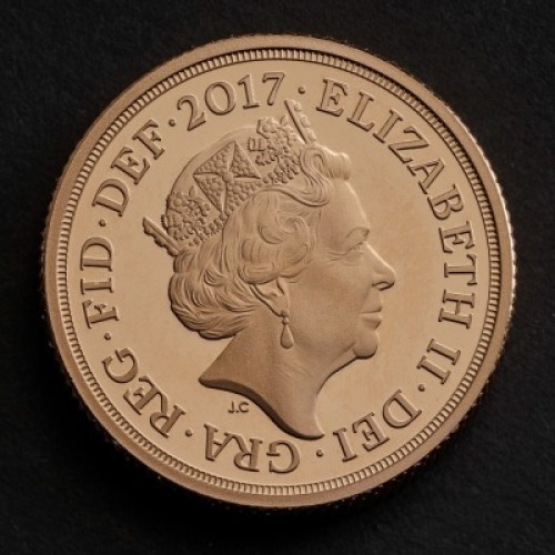 The Queen&rsquo;s Sapphire Jubilee 2017 Piedfort Sovereign