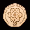 The 50th Anniversary of the 50p 2019 UK 50p Gold Proof Five-Coin Set – British Culture - 3