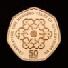 The 50th Anniversary of the 50p 2019 UK 50p Gold Proof Five-Coin Set &ndash; British Culture - 3
