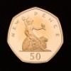 The 50th Anniversary of the 50p 2019 UK 50p Gold Proof Five-Coin Set &ndash; British Culture - 7
