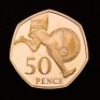 The 50th Anniversary of the 50p 2019 UK 50p Gold Proof Five-Coin Set &ndash; British Culture - 11