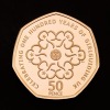 The 50th Anniversary of the 50p 2019 UK 50p Gold Proof Piedfort Five-Coin Set – British Culture - 3