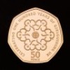 The 50th Anniversary of the 50p 2019 UK 50p Gold Proof Piedfort Five-Coin Set &ndash; British Culture - 3