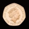 The 50th Anniversary of the 50p 2019 UK 50p Gold Proof Piedfort Five-Coin Set &ndash; British Culture - 4
