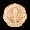 The 50th Anniversary of the 50p 2019 UK 50p Gold Proof Piedfort Five-Coin Set &ndash; British Culture - 5