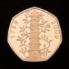 The 50th Anniversary of the 50p 2019 UK 50p Gold Proof Piedfort Five-Coin Set &ndash; British Culture - 9