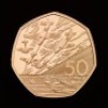 The 50th Anniversary of the 50p 2019 UK 50p Gold Proof Piedfort Five-Coin Set - British Military - 5