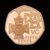 The 50th Anniversary of the 50p 2019 UK 50p Gold Proof Piedfort Five-Coin Set - British Military - 7