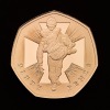 The 50th Anniversary of the 50p 2019 UK 50p Gold Proof Piedfort Five-Coin Set - British Military - 9