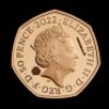 Harry Potter 2022 50p Gold Proof Trial Piece - 2