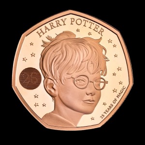 Harry Potter 2022 50p Gold Proof Trial Piece
