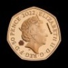 Hogwarts Express 2022 50p Gold Proof Trial Piece - 2
