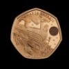 Hogwarts Express 2022 50p Gold Proof Trial Piece