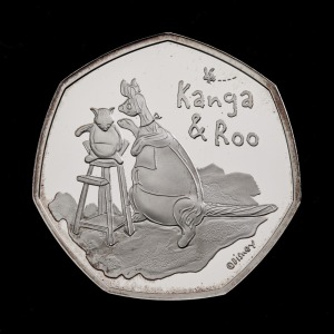 Kanga and Roo 2022 50p Silver Proof Trial Piece