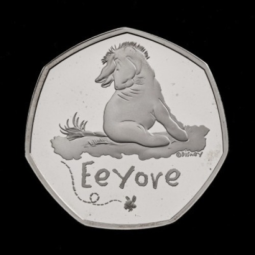 Eeyore 2022 50p Silver Proof Trial Piece