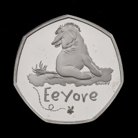 Eeyore 2022 50p Silver Proof Trial Piece