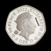 Harry Potter 2022 50p Silver Proof Trial Piece - 2