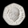 Her Majesty Queen Elizabeth II 2022 50p Silver Proof Trial Piece - 2