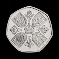 Her Majesty Queen Elizabeth II 2022 50p Silver Proof Trial Piece