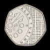 Alan Turing 2022 50p Silver Proof Piedfort Trial Piece