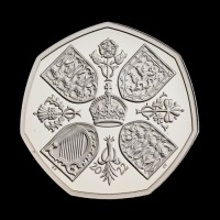 Her Majesty Queen Elizabeth II 2022 50p Silver Piedfort Proof Trial Piece