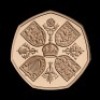 Her Majesty Queen Elizabeth II 2022 50p Gold Piedfort Proof Trial Piece